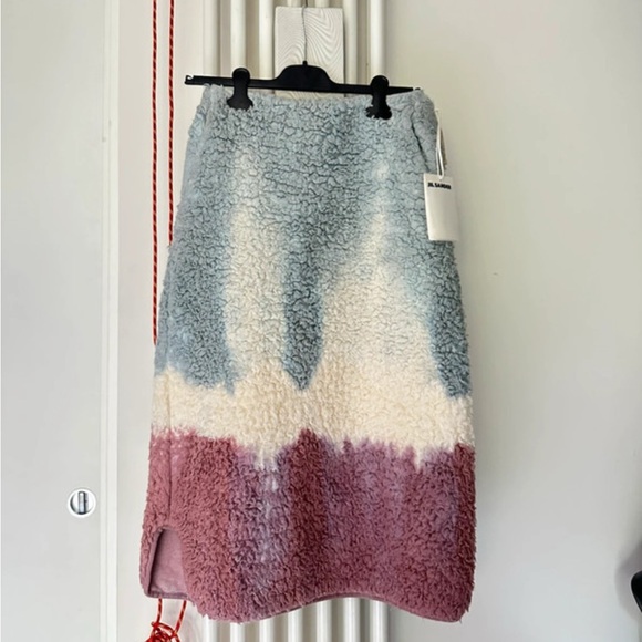 Jil Sander Dresses & Skirts - Fleece midi skirt Jil Sander - Blue/Ivory/Rose